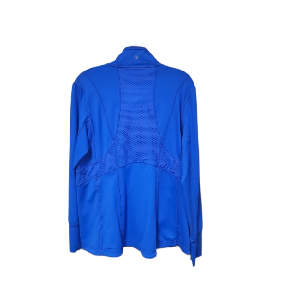 Tangerine Blue Long Sleeve Front Zip Vented Long Sleeve Jacket Size XL - Picture 2 of 9